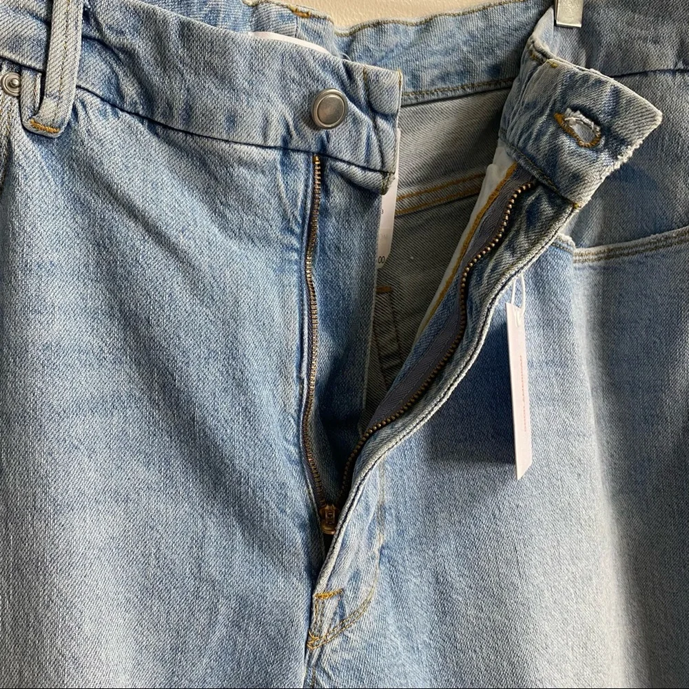 Good American Good Classic Ripped High Waist Slim Jeans Size 24